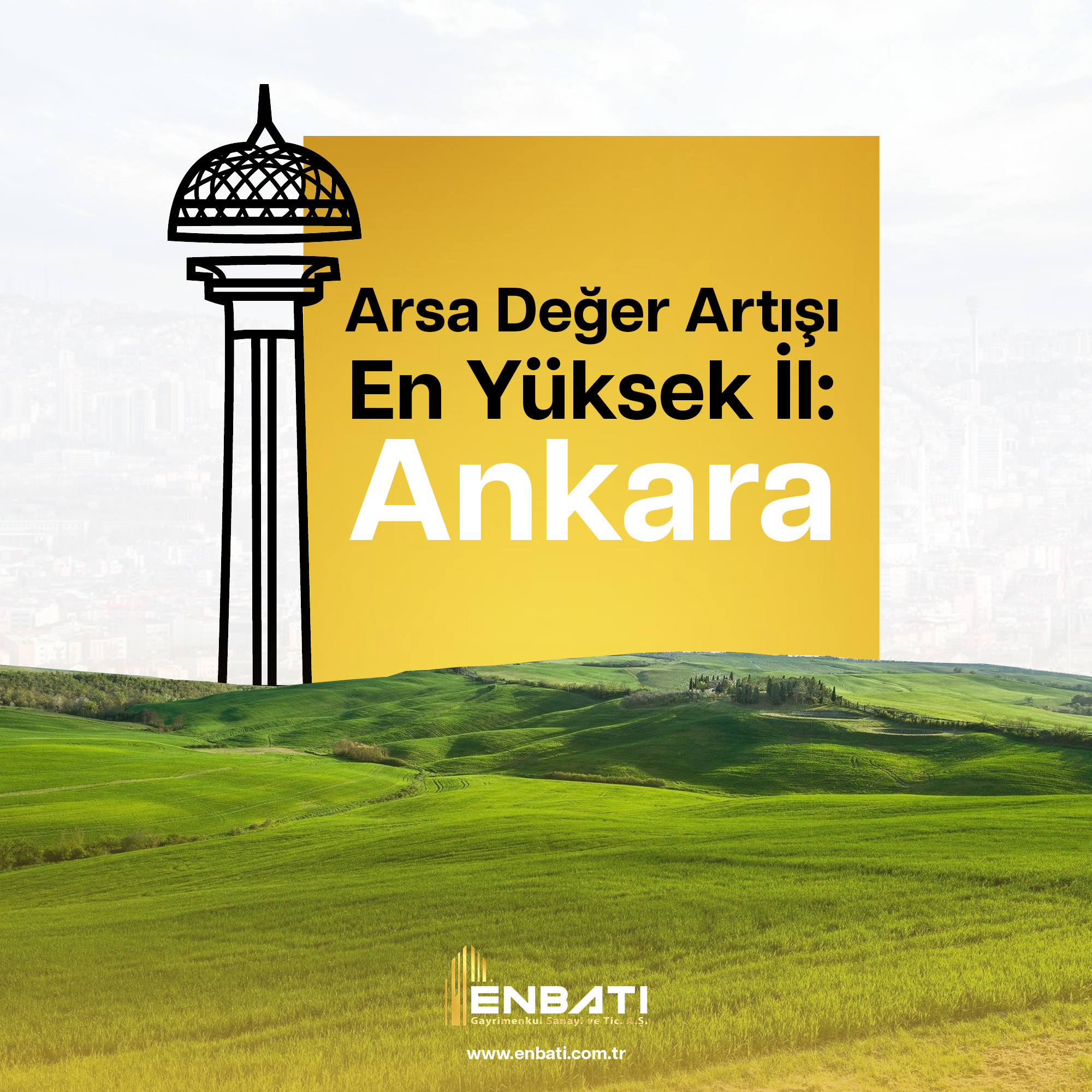 Arsa Değer Artışı En Yüksek İl: Ankara